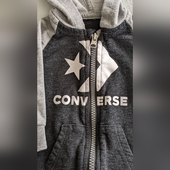 Converse Hooded Onesie 3M - Picture 2 of 3